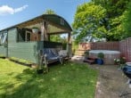 Railway carriage and hot tub Railway carriage and hot tub